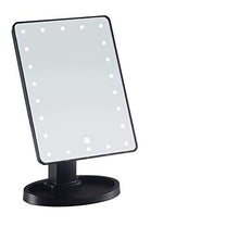 UYZ Specchio da toeletta per la Pulizia dello Specchio Portatile Princess a LED con Luce Touch Screen Lampada da Tavolo Specchio da toeletta Quadrato