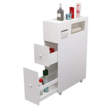Cassettiera Armadietto 3 Piante Crack cassetto Governo di immagazzinaggio da camera, bagno alto gabinetto Tallboy Armadio magazzino camere da letto a casa ufficio ( Color : White , Size : 16X53X75cm )