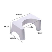 LZL Sgabello WC Sgabello Toilette vasino vasto Vaso Sgabello di aiuti Squat Sgabello adeguato Postura igienica per la Salute Vasino Tozzo (Color : Nordic Blue, Dimensione : Conventional)