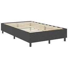 FAMIROSA Letto a Molle Grigio Scuro in Tessuto 120x200 cm-4723