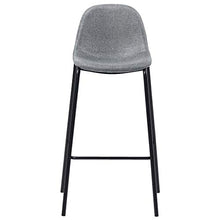 Goliraya Set da Bar 5 pz in Tessuto Nero,Set Tavolo e Sedie da Bar Moderni,Set Tavolo e Sedie da Cucina Moderni,Set Tavolo Quadrato e 4 Sedie in Tessuto con Schienale da Bar