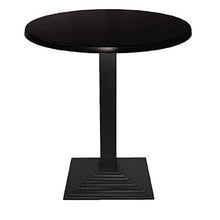 Werzalit Plus CC513 piano tavolo rotondo, 800 mm, nero