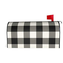 Copertura magnetica per cassetta delle lettere in bianco e nero con design unico, per decorazione da giardino, dimensioni standard 51 x 45 cm