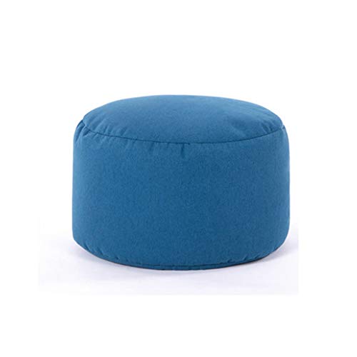 Ottoman Tabouret Simple De Table Basse De Salon Changement De Banc à Chaussures Tissu Maison Pédale Créative (Blu Scuro)