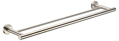MBYW Portasciugamani Moderno Minimalista Portasciugamani Elegante per Il Bagno di Moda Portasciugamani Doppio in Acciaio Inox portasciugamani Bagno portasciugamani  Adatto per Bagno,Cucina, Ufficio