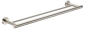 MBYW Portasciugamani Moderno Minimalista Portasciugamani Elegante per Il Bagno di Moda Portasciugamani Doppio in Acciaio Inox portasciugamani Bagno portasciugamani  Adatto per Bagno,Cucina, Ufficio
