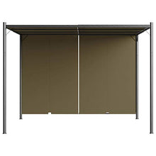 vidaXL Gazebo da Giardino con Tetto Retrattile 3x3 m Talpa 180 g/m²