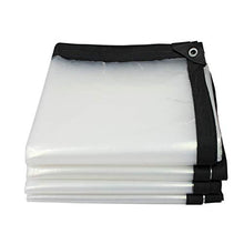 YYFANG Trasparente Telone Telo Copertura Teloni Occhiellato,Tenda in Plastica Resistente alla Pioggia con Occhielli per Piante da Balcone, 21 Misure (Color : Chiaro, Size : 4x4m)