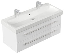 emotion ICON120CM000101DE - Lavabo con mobiletto, in Legno, 120 x 45 x 46,6 cm, Colore: Bianco Lucido