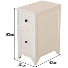 JXZO Simple Crevice Armadio di stoccaggio in Legno massello 40 * 20 * 53 cm Piccolo cabinetto Comodino ad Ultra-Stretto Camera da Letto Letto Comodino Comodino Piccolo armadietto (Color : Wood Color)