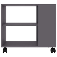 vidaXL Tavolino Grigio 70x35x55 cm in Legno Multistrato