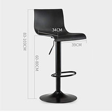 XZGang Nero/Bianco sgabelli da Bar, Solida Durevole Cucina Sgabello Sgabello Mobili for la casa Prima Colazione Bar Stool con Chrome poggiapiedi Altezza: 60-80cm Crea Vita Semplice