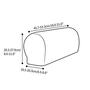 Morbiuan 1 paio di copribraccioli elastici per divano, copribraccioli, universali per poltrone, copribraccioli, colore grigio chiaro