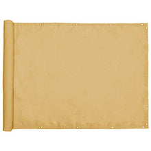 YIFANDU Copertura per Balcone 1x6m Impermeabile Rete per Balconi con Occhielli e Cordoncino per Balcone Giardino Protezione della, Color Crema