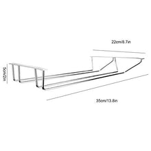 Scaffale pensile per portabottiglie in acciaio inossidabile da 35 cm a doppia fila per bar Mobili da cucina per la casa