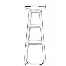 LWW Sedie da cucina Sedie da pranzo Colazione in famiglia Sgabello da bar Sedile da cucina in legno (altezza seduta: 45 cm) Mobili per sala da pranzo,bianca