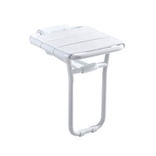 CLJ-LJ Pieghevole Parete Sgabelli Doccia, Anziani/disabili Anti-Slip Doccia Sedile Sgabello con i Piedini Sgabello in Bianco Bagno Sgabello, Bagno