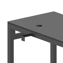BOLGHERI BATHROOM Compass, Mobile Bagno in Acciaio Inox e Vetro Bianco Opaco, Consolle Bagno Utilizzabile con lavabo da appoggio, Barra Porta salviette, Dimensioni 860x330x793 mm