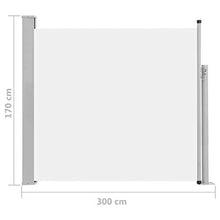 Festnight Tenda da Sole Laterale per Patio, Tende da Sole Paravento Laterale 170x300 cm Crema