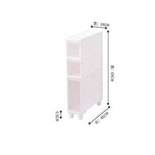 TXXM fabbricazione Cassettiera Cucitura armadio cassetto di stoccaggio slot armadio bagno cucina rack di stoccaggio (Colore: Bianco, Dimensioni: A)