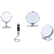 Specchio Per Il Trucco Specchio Per Il Trucco Con Luce A Led Da Viaggio Con Interruttore Lente D'Ingrandimento 10 Volte Specchio Per Il Trucco Da Appoggio Specchio Per Il Trucco A Doppia Faccia Per Co