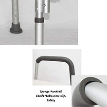 Sedia da Doccia Sedia da Doccia in Acciaio Inox Sgabello per Anziani/Disabili Sgabello Antiscivolo Sedile da Doccia Sgabello con Maniglia 6 Altezza Panca da Bagno Sgabello Seduta Bianco Peso Max