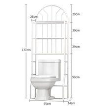 Scaffale Salvaspazio 3 Ripiani, Portaoggetti per Toilette WC Organizer, Scaffale per WC Bianco, Mobile Sopra Lavatrice, Scaffale per WC, Organizer per Asciugamani e Articoli da Toeletta