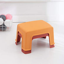 WINOMO Sgabello per Bambini Sedia in Plastica per Camera da Letto Bagno Cucina Soggiorno (Arancione)