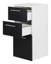 Set di mobili da bagno SANTINI 100 (5 pezzi) nero satinato