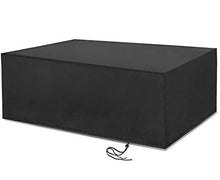Diealles Shine Vordas Copertura per Mobili da Giardino(270x180x89cm), Coperture per Tavoli da Giardino Posti Resistente allo Strappo Impermeabile 210D Oxford per Tavolo da Pranzo - Nero