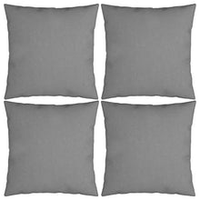 Buyounger Cuscini Decorativi 4 pz Grigi 60x60 cm in Tessuto
