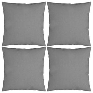 Buyounger Cuscini Decorativi 4 pz Grigi 60x60 cm in Tessuto