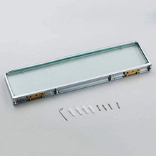 AINIYF Bagno Bagno Doccia Mensola Organizzatore a Parete in Vetro temperato Cosmetic Rack Punch di Installazione, 3 Formati (Dimensioni: 40x14cm)