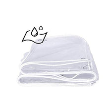 GGYMEI Telo Impermeabile Esterno, Telone Impermeabile Trasparente Perforato Compresse di Plastica Trasparente Antietà Molto Adatto for Giardino, Tettoia, Copertura Balcone