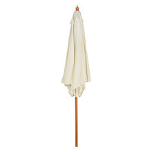 Aktive 53874 - Ombrellone esagonale diametro 270 cm - Telaio di legno 38 mm - Colore panna