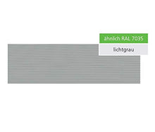 Premium Strisce di Protezione della Privacy in PVC Rigido per Recinzione a Doppia Asta Protezione della Privacy con 2.525m di Lunghezza-Altezza 19cm-Spessore 1,35mm 1 Pezzo Grigio Chiaro RAL7035