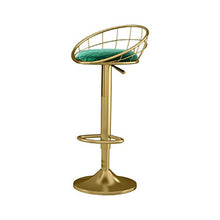 Swivel Bar Stool Counter Altezza Rotonda Alta-densità Spugna Sedia Regolabile Pub Sgabello con Pogatura Cromato E Schienale 360 Gradi Rotazione Alta Sgabello