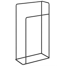 Hjypmjj Portasciugamani, 2 Barre Alte Piantana Porta Asciugamani Bagno Può Appendere Asciugamani, Vestiti, Strofinacci/Nero / 60x25cm
