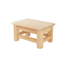 Sgabello Piccolo in Legno per Uso Domestico Panca in Legno massello Sgabello in Legno Sgabello Basso Sgabello Quadrato Multifunzionale Sgabello Quadrato Log Forte e Durevole