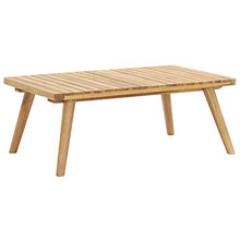 Tidyard Set 5 Pezzi Salotto da Esterno con Cuscini in Legno Massello di Acacia,con Tavolino,Set Divani Modulari da Giardino,Set di Tavolo da Pranzo Esterno