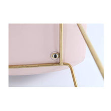 LILIS Barhocker Sgabelli da Bar,Sedia da Cucina for La Colazione, Seduta in Metallo, più Comoda (Color : Pink, Size : 46X48X65CM)