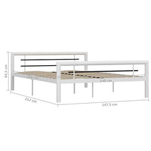 SKM Giroletto Bianco e nero in Metallo 140x200 cm