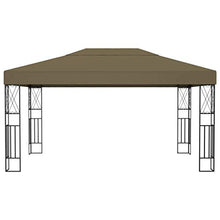 vidaXL Gazebo 3x4 m Grigio Talpa in Tessuto