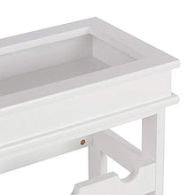 BAKAJI Mobile Angolo Bar Cantinetta Porta Bottiglie Vino 30 Posti in Legno Portabottiglie Cantina Casa Bar Ristorante con Ripiano Superiore Dimensioni: 70 x 70 x 23 cm Design Moderno Bianco