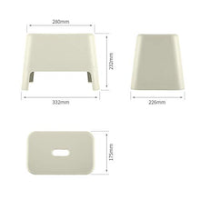Niduo Bear Bagno Sgabello per Servizi igienici Casa Cambio Scarpe Sgabello impilabile, PP Sgabello Basso per la casa/Ufficio/Asilire Mobili 3 PC,Beige