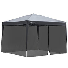 Sekey Zanzariera per Gazebo, 3 * 3 M Padiglione per zanzariera, con Cerniera e Cinturini in Velcro, Nero