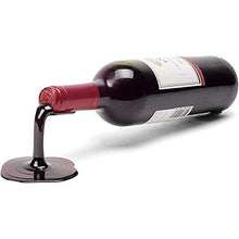 WOYAOFEI Portabottiglie da vino versato, personalizzazione rossa e dorata e supporto creativo per vino, portabottiglie, vino, vino versato, 7,4 x 8,6 cm (rosso)