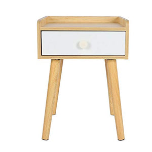 Dsrgwe Comodini Camera da Letto Cassetto da Comodino Armadio per Stoccaggio per Mobili per Stoccaggio (Colore Legno)