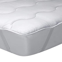 Pikolin Home - Topper in fibra cava siliconata e microfibra imbottita 3 cm, ipoallergenico e traspirante