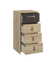 GAMI - Cassettiera con 4 cassetti, stile industriale, colore: Arthus